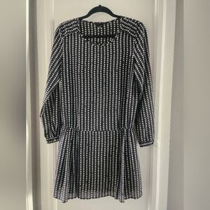 H&M Black and White Star Patterned Dress